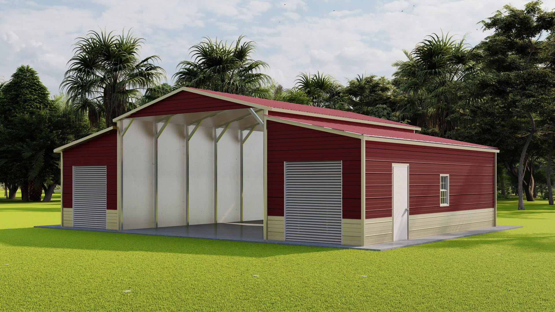 Metal horse barns and stables for sale